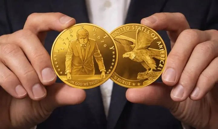Trump Features on US Independence Gold Coin