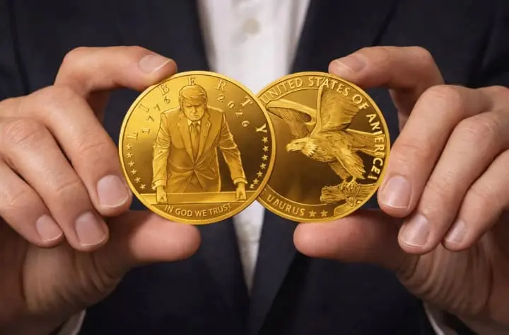 Trump Features on US Independence Gold Coin